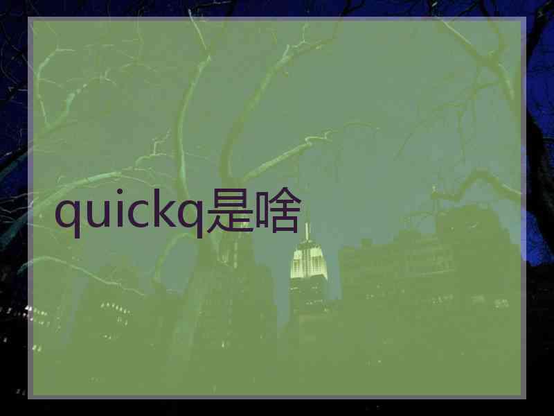 quickq是啥